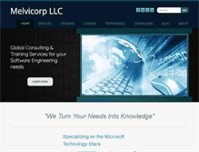 Tablet Screenshot of melvicorp.com